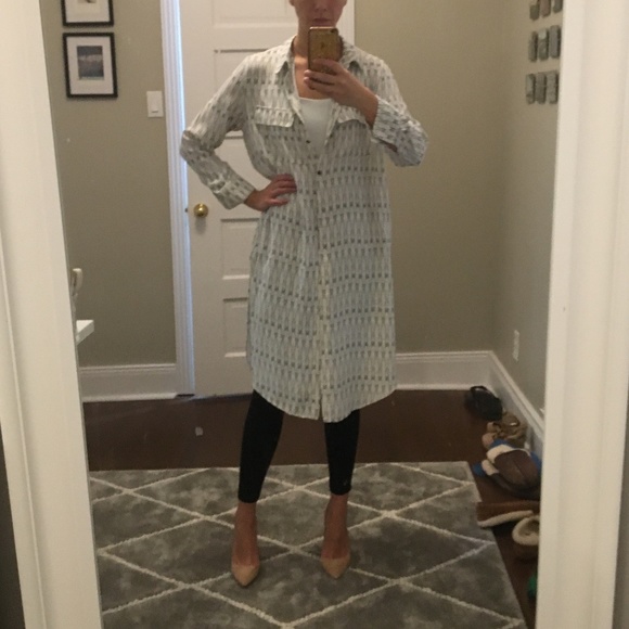 MANGO Long Shirt in White Size US4 - Picture 5 of 8